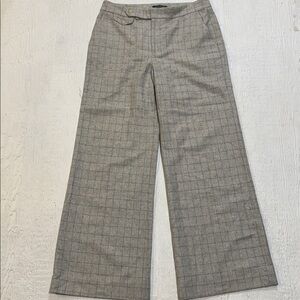 Lauren Ralph Lauren Women’s Wool Angora Blend Plaid Wide Leg Pants 10 Y2K
